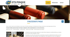 Desktop Screenshot of etablissement-pinque.com