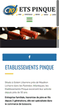 Mobile Screenshot of etablissement-pinque.com